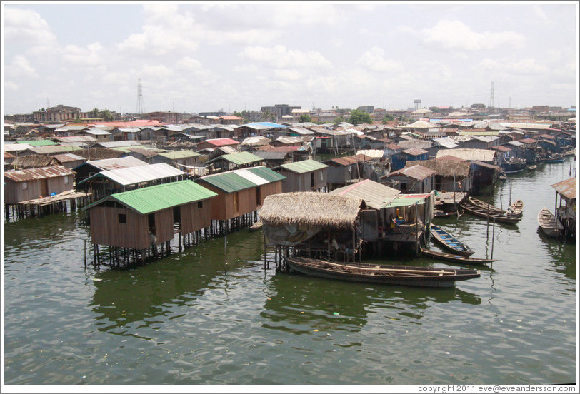 Makoko, a slum on the Lagos Lagoon.