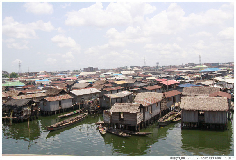 Makoko, a slum on the Lagos Lagoon.