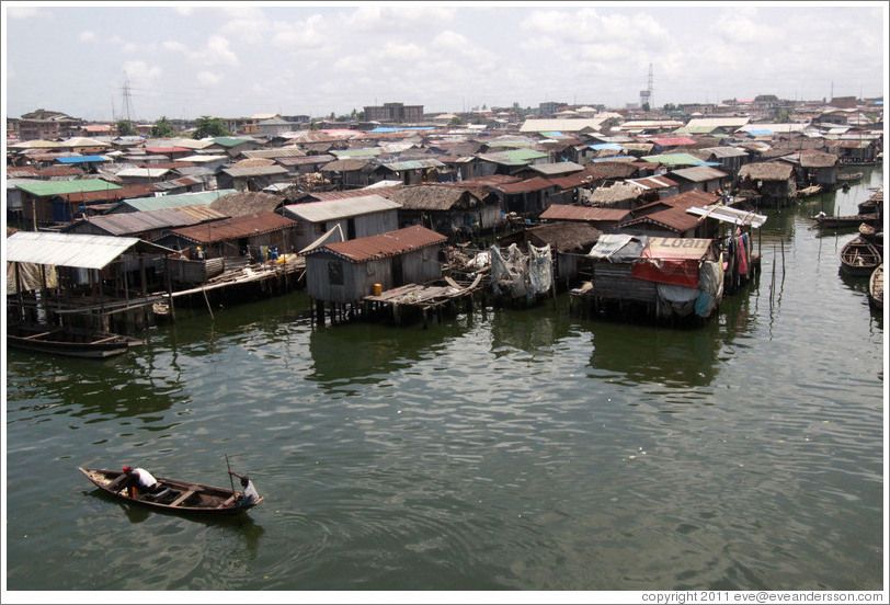 Makoko, a slum on the Lagos Lagoon.