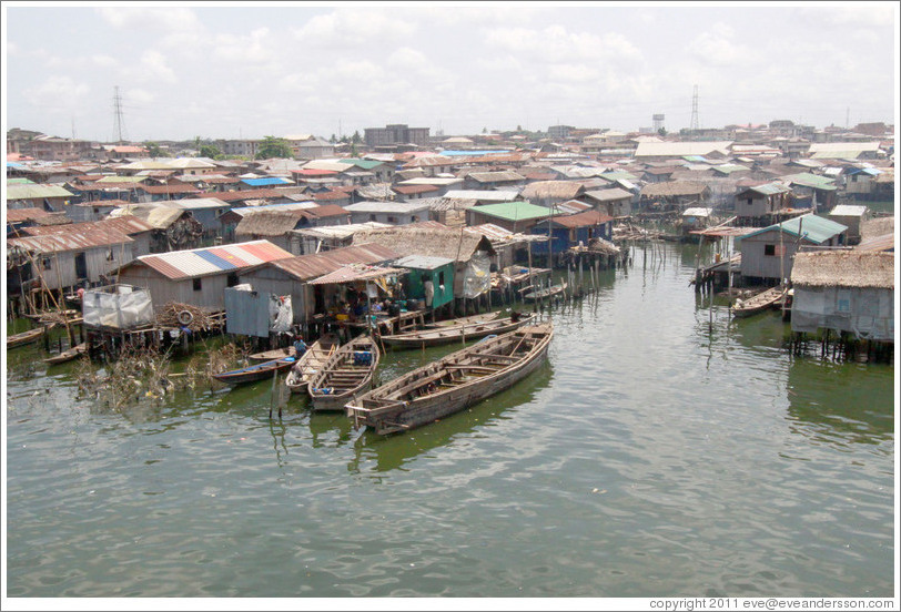 Makoko, a slum on the Lagos Lagoon.