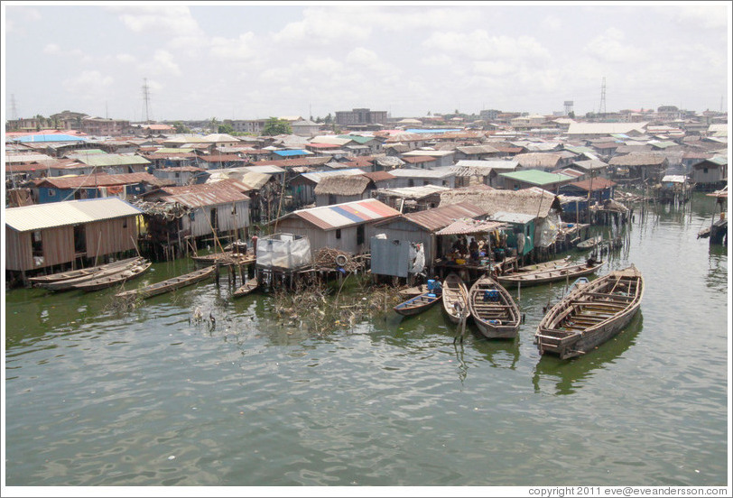 Makoko, a slum on the Lagos Lagoon.