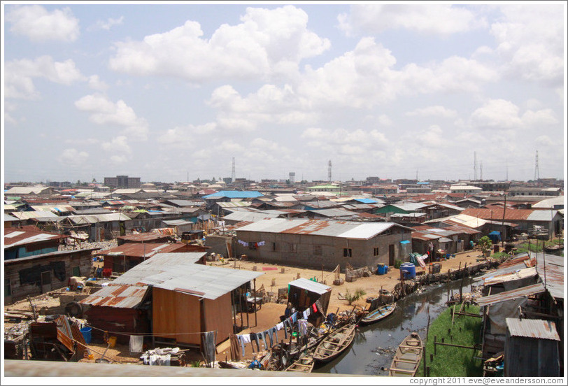 Makoko, a slum on the Lagos Lagoon.