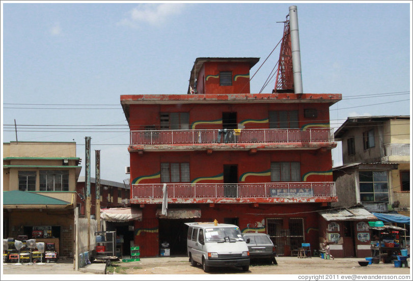 Red building, Ikorodu Road, Surulere.