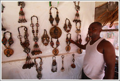 Jewelry maker. Market, Victoria Island.