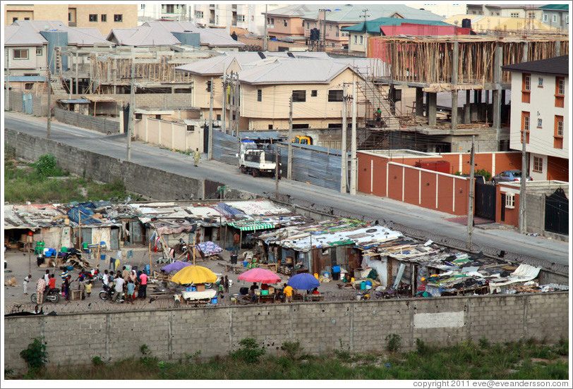 View from the Four Points by Sheraton hotel, Victoria Island.