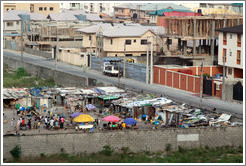 View from the Four Points by Sheraton hotel, Victoria Island.