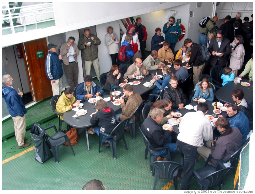 AHC conference attendees on the boat to Finnkroken.