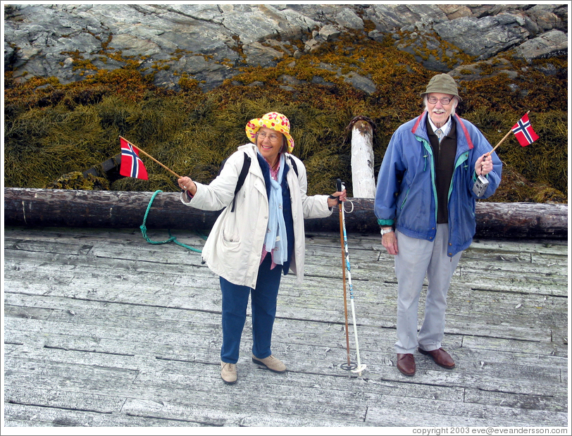 Finnkroken.  Greeters at the dock.