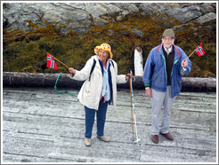 Finnkroken.  Greeters at the dock.