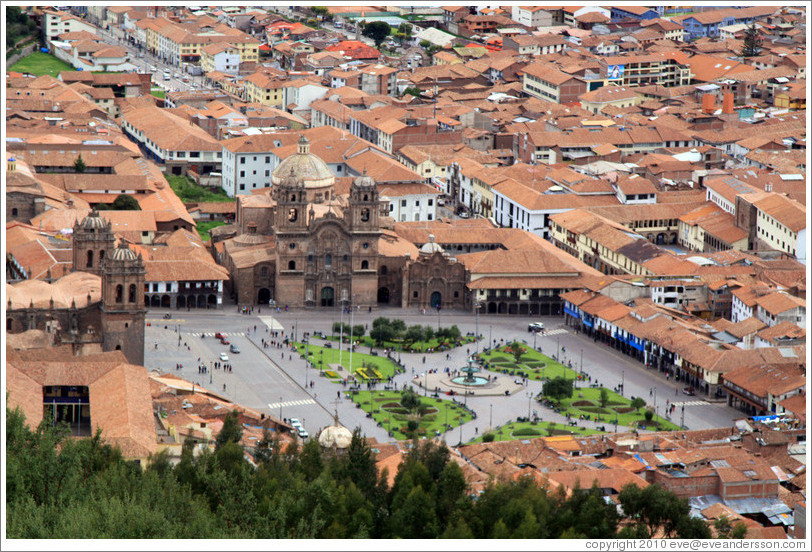 Plaza de Armas, viewed from Sacsayhuam?