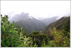 Mountains seen from the Inca Trail.