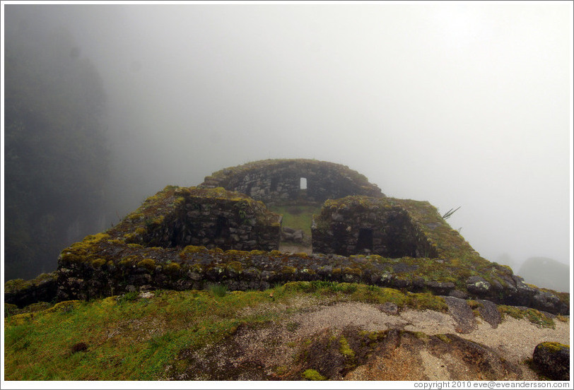 Ruins at the side of the Inca Trail.