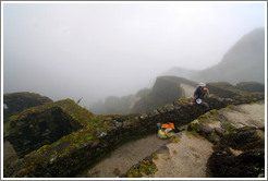 Ruins at the side of the Inca Trail.