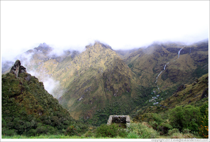 Ruins seen from the Inca Trail.