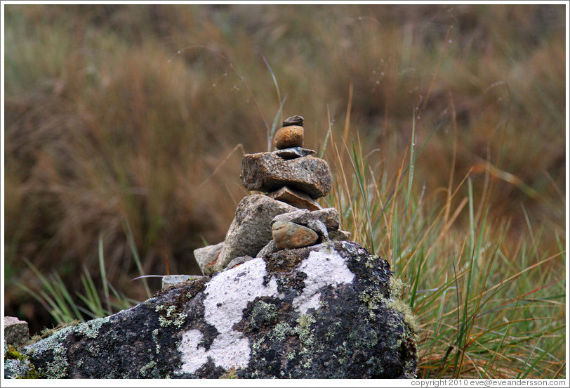 Shrine at the side of the Inca Trail.