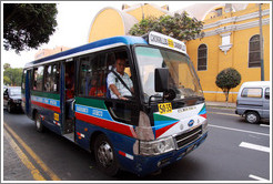 Bus, Calle San Martin, Barranco neighborhood.