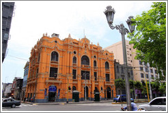 Orange building, Calle de Serrano, Historic Center of Lima.
