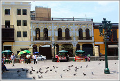 Plaza in front of Iglesia de San Francisco, Historic Center of Lima.