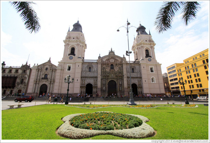 Cathedral, Plaza de Armas, Historic Center of Lima.