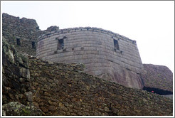 Curved wall of the Temple of the Sun, Machu Picchu.