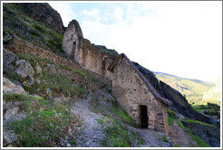 Qolqas (storehouses), Ollantaytambo Fortress.