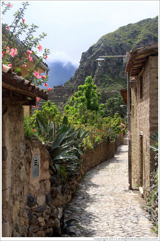 An Inca street.