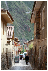 Woman walking down the street.