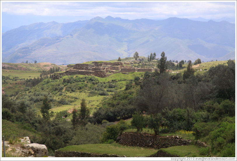 Puca Pucara ruins, seen from Tambo Machay.