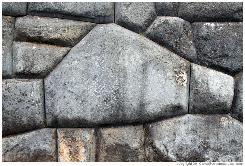 Stones cut to fit perfectly together, Sacsayhuam?ruins.