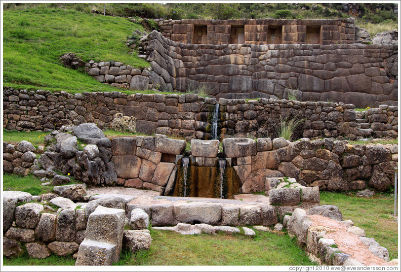 Inca baths, Tambomachay ruins.