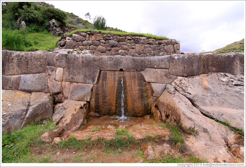 Inca baths, Tambomachay ruins.