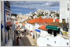 View of Albufeira from the steps next to T?nel Peneco, the tunnel leading to Praia do Peneco (Peneco's Beach).