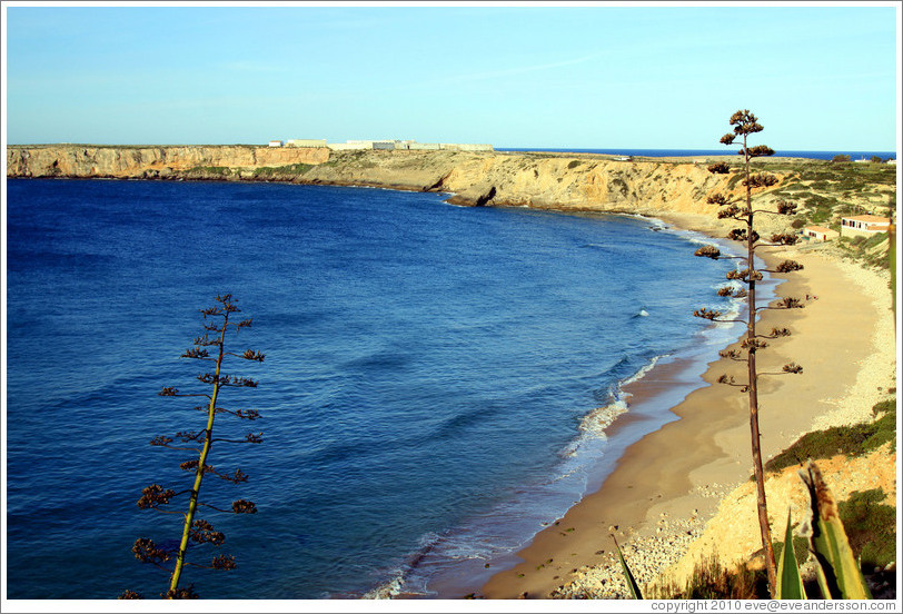 Cliff on which the Fortaleza de Sagres (Sagres Fortress) sits.