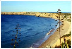 Cliff on which the Fortaleza de Sagres (Sagres Fortress) sits.