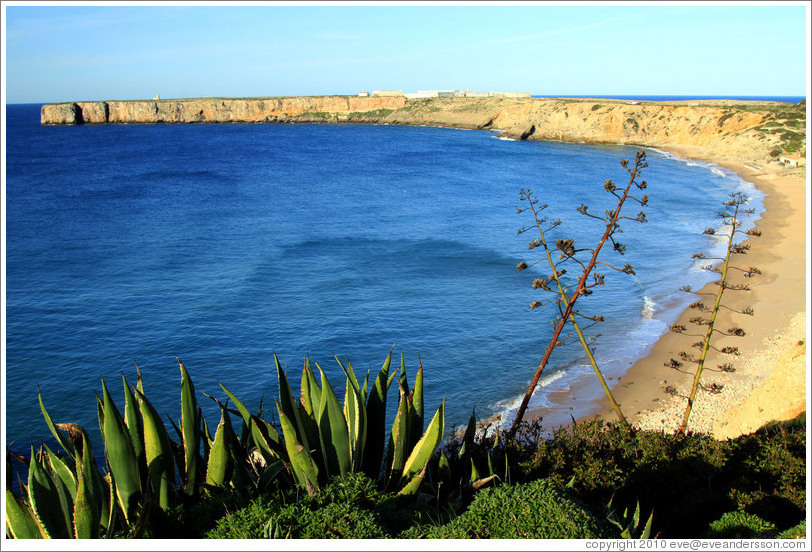 Cliff on which the Fortaleza de Sagres (Sagres Fortress) sits.