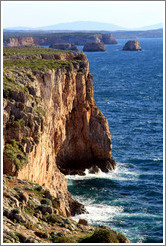 Cliffs and small islands, Coast near Sagres.