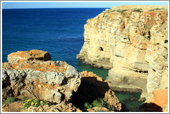 Cliffs, coast near Sagres.