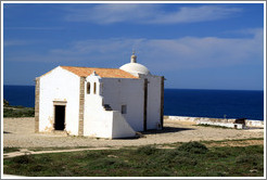 Nossa Senhora da Gra?(Our Lady of Grace) church, within the Fortaleza de Sagres (Sagres Fortress).