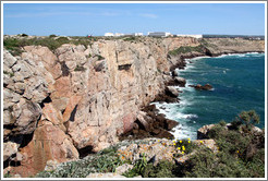 Cliff on which the Fortaleza de Sagres (Sagres Fortress) sits.