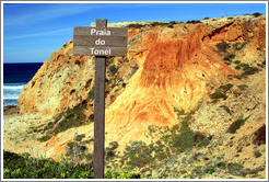 Sign, Praia do Tonel (Tonel Beach).
