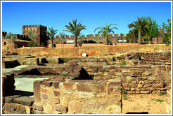 Complexo de Banhos (Complex of Baths), Pal?o Principal (Main Palace), Silves Castle.