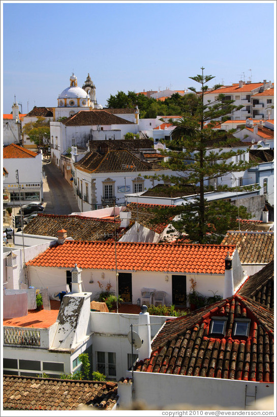 View of Tavira from the Tavira Castle.