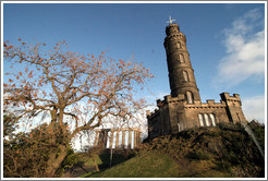 National Monument and Nelson Monument.  Calton Hill.