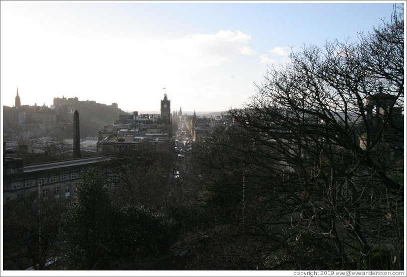 View to the west from Calton Hill.