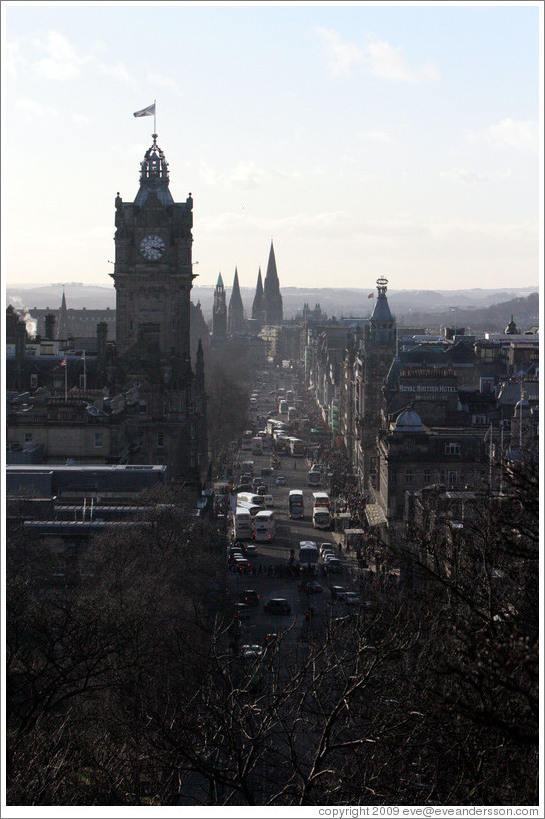 View to the west from Calton Hill.