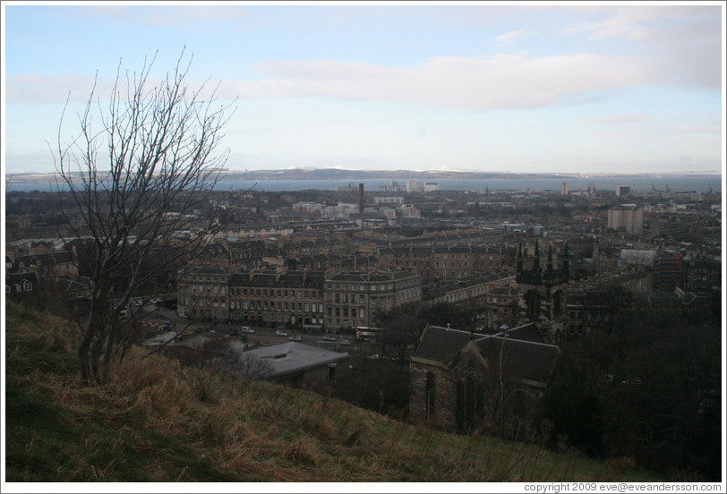 View to the north from Calton Hill.