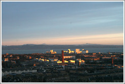 View to the north from Calton Hill at dawn.