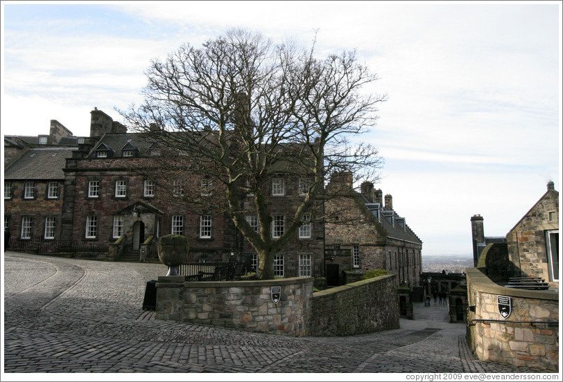 Castle grounds.  Edinburgh Castle.