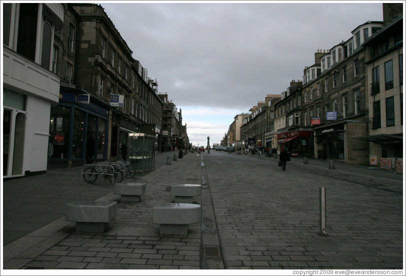 Castle St., off of Princes St.  New Town.