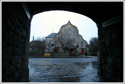 Canongate Kirk, viewed from Bakerhouse Close.  Old Town.